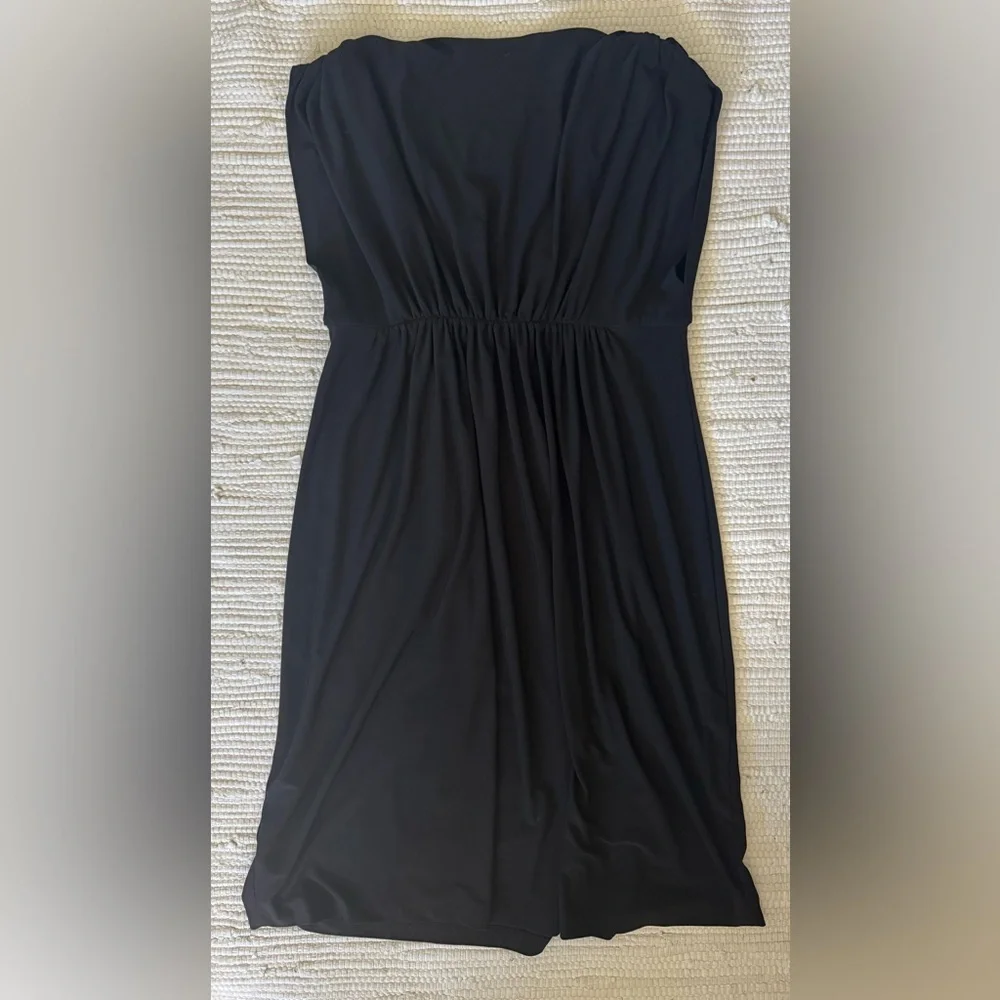 NORMA KAMALI Stretch Draped Grecian-Style Women's Dress - Picture 5 of 5